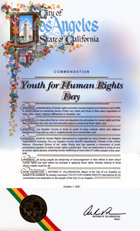Los Angeles, Giornata della Gioventù per i Diritti Umani 